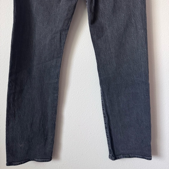 Madewell 90”s Straight Leg Classic Black Denim Jeans - Picture 7 of 12